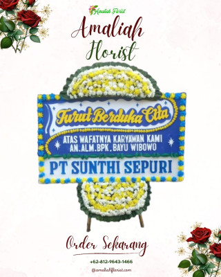 Papan Bunga Duka di Tarok Dipo